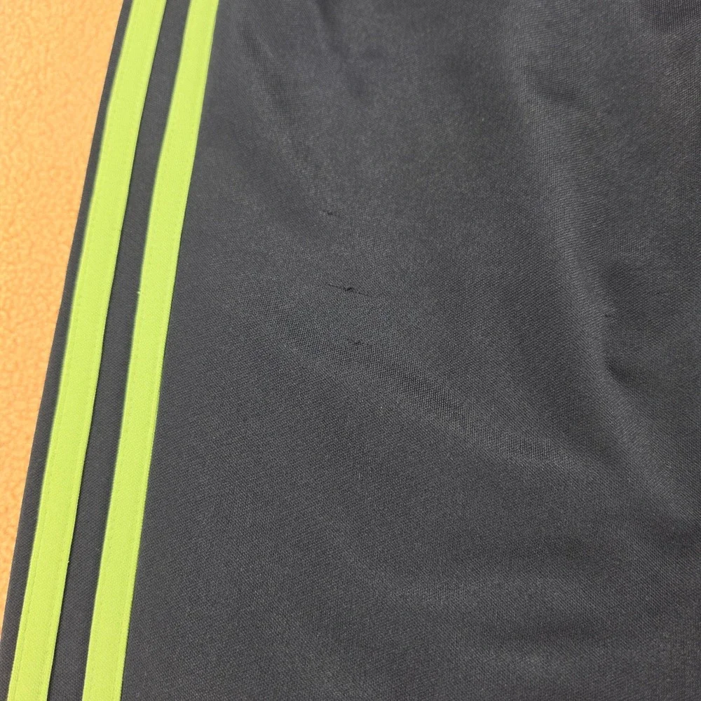 Adidas Track Pants Black Green 3 Stripe Y2K 446100 05/06 Mens M